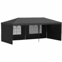 Outsunny 6m X 3m Garden Gazebo Marquee Canopy Party Tent Canopy Patio Black