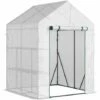 Outsunny Greenhouse For Outdoor, Portable Gardening Plant Grow House W/ Shelf 1 Outsunny Greenhouse For Outdoor, Portable Gardening Plant Grow House W/ Shelf -Outsunny store 51258954 1