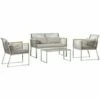 Outsunny 4 PCS Patio PE Rattan Outdoor Sofa Set, Conservatory Furniture Set -Outsunny store 51386033 1