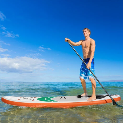 Outsunny 10Ft Inflatable Non-Slip Paddle Stand Up Board W/ Adjustable Paddle 5 Outsunny 10Ft Inflatable Non-Slip Paddle Stand Up Board W/ Adjustable Paddle - Image 3