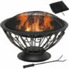 Outsunny Fire Pit Metal Fire Bowl Fireplace Patio Heater For Garden, Backyard -Outsunny store 51519859 1
