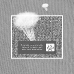 Outsunny 4x4m Triangle Sun Shade Sail UV Protection HDPE Canopy W/ Rings Grey -Outsunny store 51519921 4