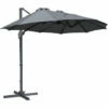 Outsunny 4.5 m Double Garden Parasol Garden Umbrella W/ Crank Handle Grey 1 Outsunny 4.5 m Double Garden Parasol Garden Umbrella W/ Crank Handle Grey -Outsunny store 52523401 1