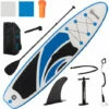 Outsunny 10ft Inflatable Paddle Stand Up Board, Adjustable Paddle Non-Slip Deck -Outsunny store 52666259 1