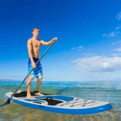 Outsunny 10ft Inflatable Paddle Stand Up Board, Adjustable Paddle Non-Slip Deck 9 Outsunny 10ft Inflatable Paddle Stand Up Board, Adjustable Paddle Non-Slip Deck -Outsunny store 52666259 3
