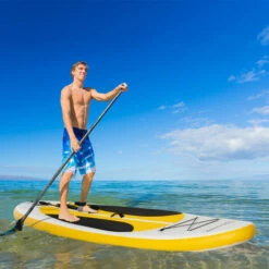 Outsunny 10ft Inflatable Paddle Stand Up Board, Adjustable Paddle Non-Slip Deck -Outsunny store 52735531 3