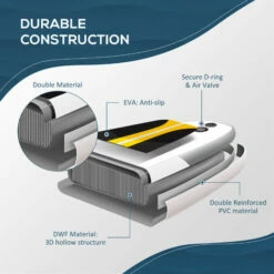 Outsunny 10ft Inflatable Paddle Stand Up Board, Adjustable Paddle Non-Slip Deck -Outsunny store 52735531 5