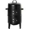 Outsunny 3-in-1 Charcoal BBQ Grill Smoker With Thermostat For Garden Camping -Outsunny store 52735542 1