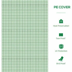 Outsunny Portable Greenhouse Outdoor Growhouse With 4 Windows For Plants, Green -Outsunny store 52824357 4