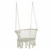 Outsunny Hanging Hammock Chair Macrame Seat For Outdoor Patio Garden Cream White -Outsunny store 53072167 1