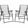 Outsunny 2Pcs Outdoor Patio Folding Chairs, Portable Garden Loungers Cream White -Outsunny store 53072186 1