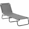 Outsunny Folding Lounge Chair Outdoor Chaise Lounge For Bench Patio Grey 2 Outsunny Folding Lounge Chair Outdoor Chaise Lounge For Bench Patio Grey -Outsunny store 53331990 1
