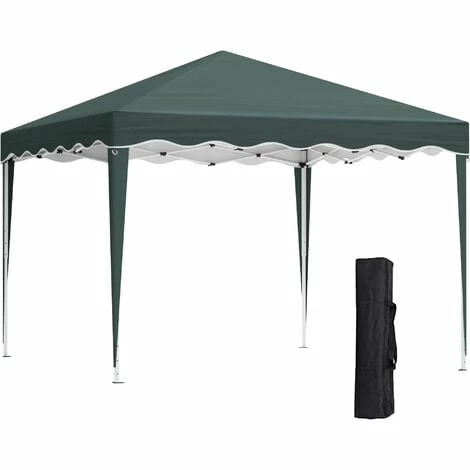 Outsunny 3x3(m) Pop Up Gazebo Marquee Tent for Garden w/ Carry Bag Green Outsunny 3x3(m) Pop Up Gazebo Marquee Tent For Garden W/ Carry Bag Green -Outsunny store 53377379 1