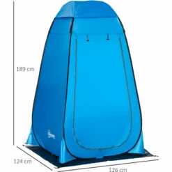 Outsunny Camping Shower Tent W/ Pop Up Design, Outdoor Dressing Changing Room -Outsunny store 53651642 2