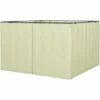 Outsunny Outdoor Privacy Curtain 4-Panel Sidewalls For 3 X 3 (M) Gazebos Beige -Outsunny store 53830137 1