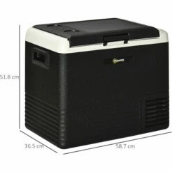 Outsunny 50L Car Refrigerator 12V Portable Freezer For Camping, Driving, Picnic -Outsunny store 53918183 2