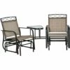 Outsunny 2-Person Outdoor Glider Rocker Chair With Center Table For Backyard 1 Outsunny 2-Person Outdoor Glider Rocker Chair With Center Table For Backyard -Outsunny store 53918196 1