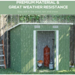 Outsunny 7 X 4ft Outdoor Garden Storage Shed For Backyard Patio Light Green -Outsunny store 54027487 5