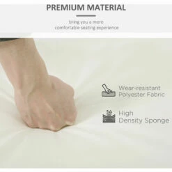 Outsunny 2 Piece Cushion Seat Cushion Pads For Rattan Furniture Indoor Outdoor -Outsunny store 54132575 5