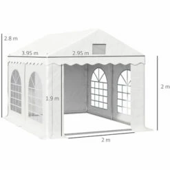 Outsunny 4 X 3 M Patio Garden Party Canopy, BBQ, Camping Gazebo Trent For Garden -Outsunny store 54244478 2