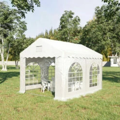 Outsunny 4 X 3 M Patio Garden Party Canopy, BBQ, Camping Gazebo Trent For Garden -Outsunny store 54244478 3