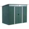 Outsunny Garden Shed Outdoor Storage Tool Organizer W/ Double Sliding Door -Outsunny store 54395744 1