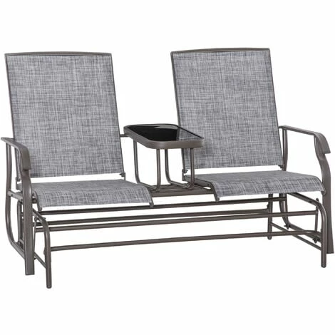 Outsunny 2 Seater Rocker Double Rocking Chair Lounger Outdoor Garden Furniture 3 Outsunny 2 Seater Rocker Double Rocking Chair Lounger Outdoor Garden Furniture