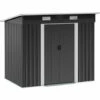 Outsunny 7 X 4ft Outdoor Garden Storage Shed For Backyard Patio Black 2 Outsunny 7 X 4ft Outdoor Garden Storage Shed For Backyard Patio Black -Outsunny store 54662338 1