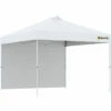 Outsunny 3x3(M) Pop Up Gazebo Canopy Tent W/ 1 Sidewall Carrying Bag White -Outsunny store 54691272 1