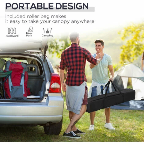 Outsunny 3x3(m) Pop Up Gazebo Marquee Tent for Garden w/ Carry Bag Blue Outsunny 3x3(m) Pop Up Gazebo Marquee Tent For Garden W/ Carry Bag Blue -Outsunny store 54691374 5