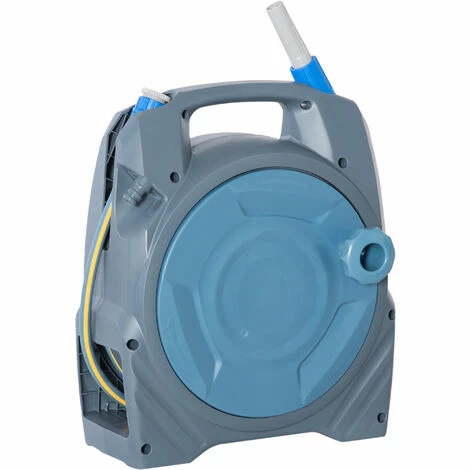 Outsunny 20m Garden Hose Reel With Simple Manual Rewind, Compact And Portable 3 Outsunny 20m Garden Hose Reel With Simple Manual Rewind, Compact And Portable