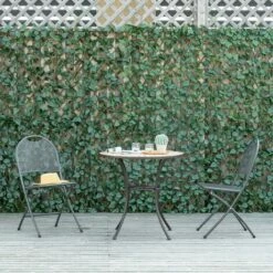 Outsunny 4 PCs Expanding Trellis Fence 2mx1m Privacy Screen For Garden Balcony -Outsunny store 55888351 3