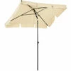 Outsunny Aluminium Sun Umbrella Parasol Patio Rectangular 2M X 1.3M Beige 1 Outsunny Aluminium Sun Umbrella Parasol Patio Rectangular 2M X 1.3M Beige -Outsunny store 56391989 1