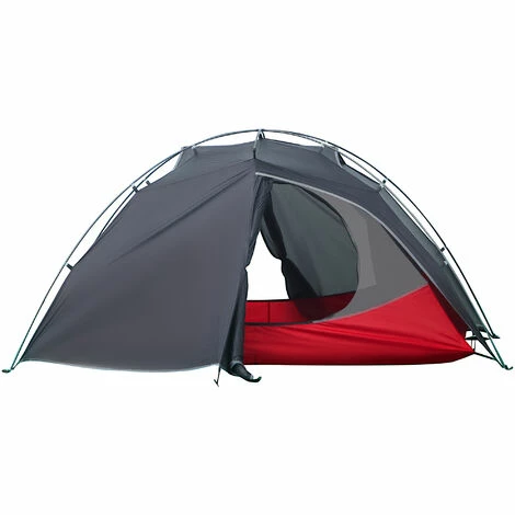 Outsunny Camping Tent Compact 2 Man Dome Tent For Hiking Garden Dark Grey 3 Outsunny Camping Tent Compact 2 Man Dome Tent For Hiking Garden Dark Grey