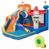 Outsunny 5 In 1 Kids Bouncy Castle Large Water Slide Water Gun With Air Blower -Outsunny store 58167978 1