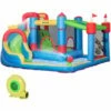 Outsunny Kids Inflatable Bouncy Castle 6 In 1 Water Slide Water Gun Air Blower -Outsunny store 58168017 1