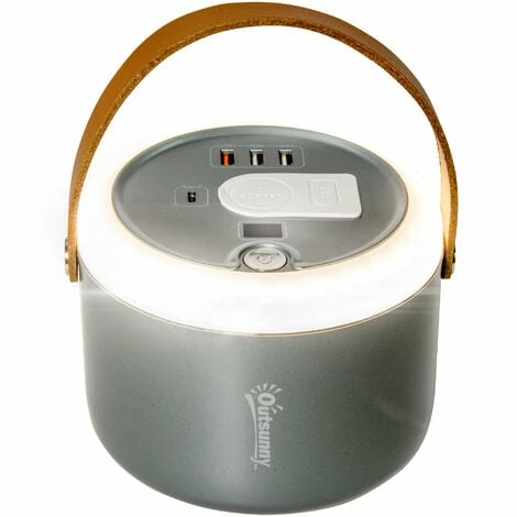 Outsunny 153.6Wh/48000mAh Portable Power Station with LED Flashlight, DC Outlet Outsunny 153.6Wh/48000mAh Portable Power Station With LED Flashlight, DC Outlet -Outsunny store 63681841 1