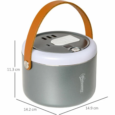 Outsunny 153.6Wh/48000mAh Portable Power Station with LED Flashlight, DC Outlet Outsunny 153.6Wh/48000mAh Portable Power Station With LED Flashlight, DC Outlet -Outsunny store 63681841 2