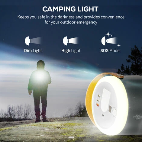 Outsunny 153.6Wh/48000mAh Portable Power Station with LED Flashlight, DC Outlet Outsunny 153.6Wh/48000mAh Portable Power Station With LED Flashlight, DC Outlet -Outsunny store 63681841 5