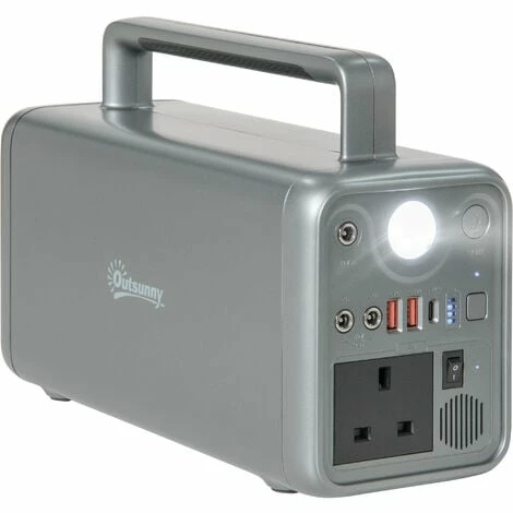 Outsunny 230.4Wh Portable Power Station With AC Outlets USB/PD/CAR Ports 2 Outsunny 230.4Wh Portable Power Station With AC Outlets USB/PD/CAR Ports