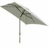 Outsunny 3x2m Patio Parasol Canopy Tilt Crank 6 Ribs Sun Shade Garden White -Outsunny store 6429796 1
