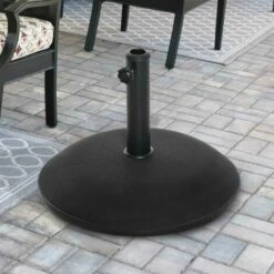 Outsunny Umbrella Base Grand Round Weight Steel Black 49cm Patio Outdoor 4 Outsunny Umbrella Base Grand Round Weight Steel Black 49cm Patio Outdoor -Outsunny store 6429806 3