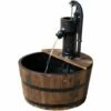 Outsunny Barrel Water Fountain Garden Decorative Water Feature W/ Electric Pump 2 Outsunny Barrel Water Fountain Garden Decorative Water Feature W/ Electric Pump -Outsunny store 6653136 1