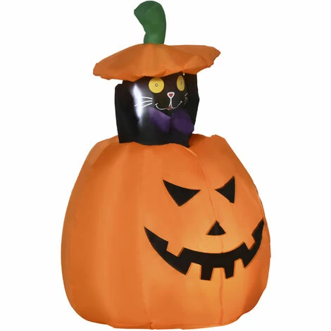 Outsunny 4' Inflatable Halloween Pumpkin Outdoor Decoration Waterproof LED Light 3 Outsunny 4' Inflatable Halloween Pumpkin Outdoor Decoration Waterproof LED Light