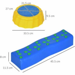 Outsunny 5 PCS Kids Stepping Stones Balance Beam W/ Non-Slip Surface And Bottom -Outsunny store 67528355 2