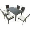 Outsunny 7PC Rattan Dining Set Patio Chair Glass Top Table Wicker Furniture 2 Outsunny 7PC Rattan Dining Set Patio Chair Glass Top Table Wicker Furniture -Outsunny store 6760215 1