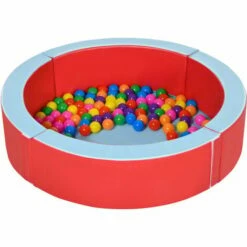 Outsunny Ball Pit Pool W/ Removable & Washable Cover, 100 Colourful Balls,