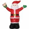 Outsunny 8' Inflatable Christmas Santa Claus Holds Light Sign Of Blessings LED -Outsunny store 68980800 1