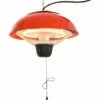 Outsunny Patio Heater 1500W Electric Aluminium Ceiling Hanging Garden Light Lamp -Outsunny store 7061053 1
