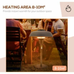 Outsunny 2.1kW Infrared Table Top Patio Heater With 3 Heat Settings, IP44 Rated -Outsunny store 71583381 5
